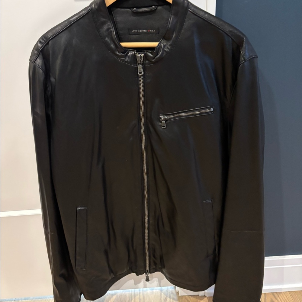 Men's Black Leather Jacket